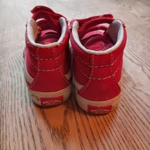 Baby size 4 red high top vans